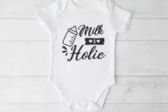 milk a holic svg, drink svg, baby svg, funny baby svg