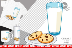 Milk and Cookie Clipart Product Image 1