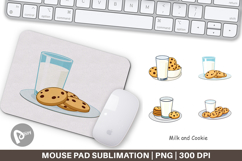Mouse Pad Milk and Cookie Product Image 1