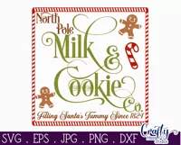 Milk And Cookie Company Christmas Farmhouse Sign Svg Product Image 2