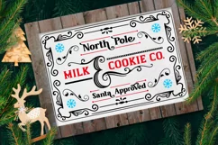 milk and cookie co santa approved farmhouse christmas svg