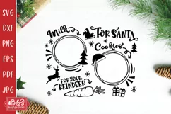 Christmas Santa Tray SVG Cut file for Cricut or Silhouette
