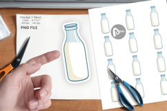 Milk Bottle Sticker Product Image 1