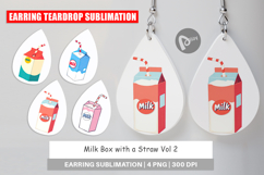 Earring Milk Box with Straw Product Image 1
