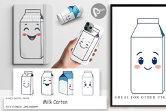 Digital Paper Milk Carton Product Image 1