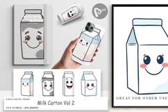 Digital Paper Milk Carton Product Image 1