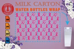 Awareness ribbon Nurse Full Wrap Milk Carton Water Bottles Product Image 1