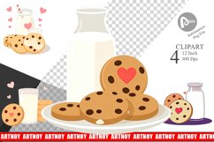 Milk Cookies Clipart Product Image 1