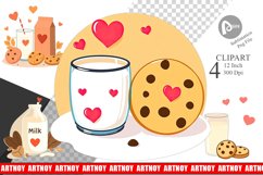 Milk Cookies Clipart Product Image 1