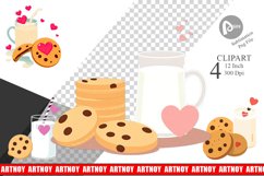 Milk Cookies Clipart Product Image 1