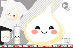 Smiling Milk Drop Clipart Product Image 1