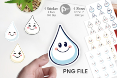 Smiling Milk Drop Sticker Product Image 1