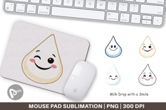 Mouse Pad Smiling Milk Drop Product Image 1