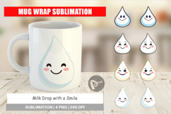 Mug Wrap Smiling Milk Drop Product Image 1