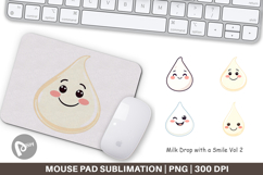 Mouse Pad Smiling Milk Drop Product Image 1