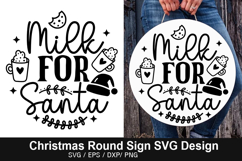 Christmas Round Signs SVG Deign - Official Christmas Cookie Product Image 2