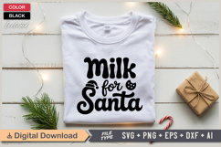 Milk For Santa SVG | Christmas SVG | Holiday SVG | Xmas SVG Product Image 2