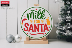Christmas Sign SVG Bundle | Holiday Round Sign SVG Cut Files Product Image 11