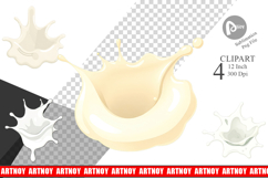 Milk Splash Clipart Product Image 1