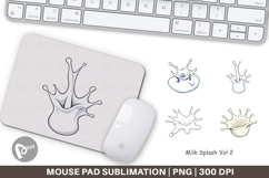 Mouse Pad Milk Splash Product Image 1