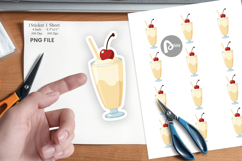 Milk Box with Straw Sticker Product Image 1