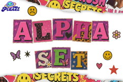 Y2K Magazine Cutout Alphabet PNG, Retro Collage Letters Product Image 1