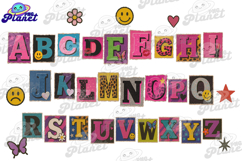 Y2K Magazine Cutout Alphabet PNG, Retro Collage Letters Product Image 3