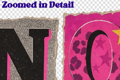 Y2K Magazine Cutout Alphabet PNG, Retro Collage Letters Product Image 2