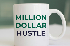 Million Dollar Hustle SVG Motivational Business Design Product Image 3