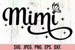 Mimi SVG Butterfly - Mimi Life - Mothers Day - My Mimi Era Product Image 5