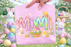 Mimi Easter PNG, Happy Easter PNG, Easter Bunny PNG, Mama Product Image 3