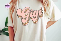 Retro Gigi png, Groovy Gigi design Product Image 2