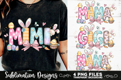 Mama Mimi Nana Gigi Easter 4 PNG Sublimation Product Image 7