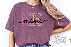 Mimi Varsity Script Pastel SVG PNG - Mothers Day Trendy Product Image 2