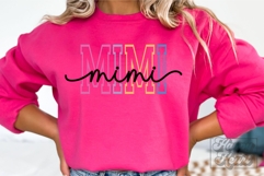 Mimi Varsity Script Pastel SVG PNG - Mothers Day Trendy Product Image 3