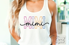 Mimi Varsity Script Pastel SVG PNG - Mothers Day Trendy Product Image 4