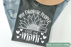 My Favorite People Call Me Mimi SVG | Mimi Sunflower SVG Product Image 2
