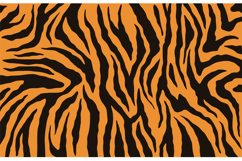 Texture of bengal tiger fur, orange stripes pattern. Vector Product Image 1