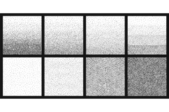 Halftone gradient with random dots. Vector background Product Image 1