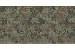 Halftone seamless camouflage. Digital camo texture. Vector Product Image 1