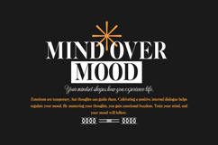 Mind Over Mood Urban Typography T-shirt Design Product Image 1