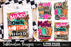Trendy Mama PNG , Retro Collage Mama 4 Designs Sublimation Product Image 4