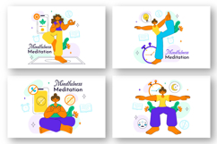 10 Mindfulness Meditation Practice Illustration Product Image 3
