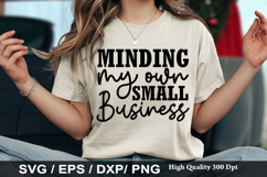 Business SVG Design - Minding My Own Small Business Product Image 5