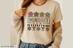 Mindset is Everything SVG Inspirational Daisy Positive Quote Product Image 2