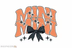 Mini PNG Black Bow Coquette Halloween SVG T-shirt Design Product Image 2