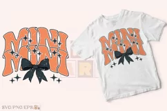 Mini PNG Black Bow Coquette Halloween SVG T-shirt Design Product Image 1