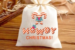 Cowboy Christmas PNG JPG Bundle Western Candy Cane Clipart Product Image 7