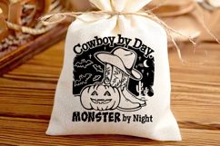 Pumpkin Cowboy boots Halloween T-shirt Design Monster bundle Product Image 4
