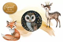 Regal Animals Clipart - 4 PNG Files Product Image 1